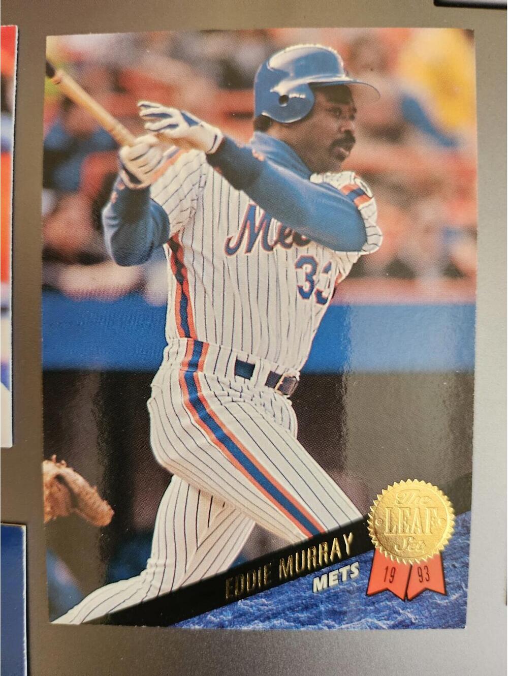 1993 Leaf - #167 Eddie Murray New York Mets - HOF